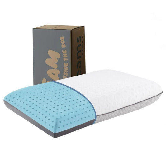 Almohada Memory Foam 2 En 1 Bluecooling Gel+ Graphite Carbon