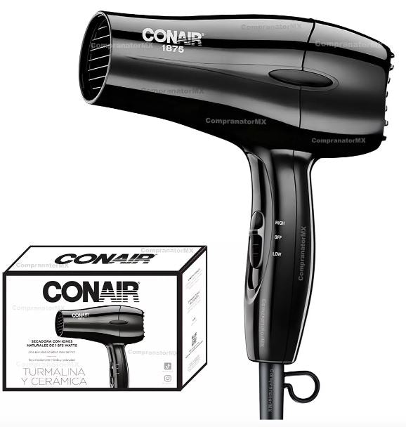 KIT Secadora de Cabello + Alaciadora de cabello CONAIR Negro MK