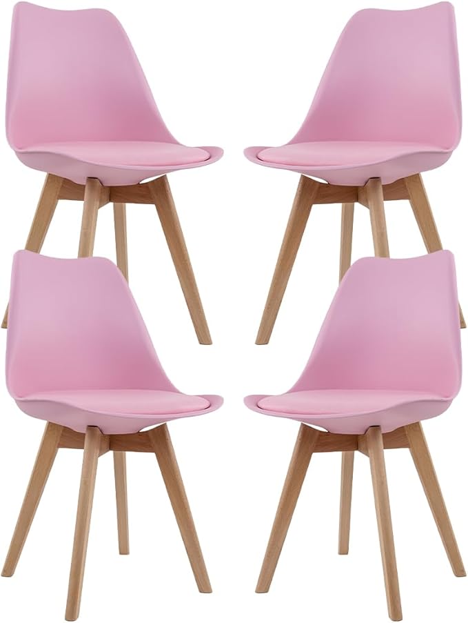 Sillas para el Hogar Color Rosa - Paquete de 4