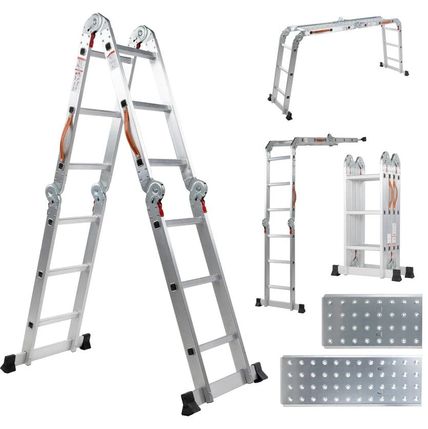 Escalera Multiposiciones De Aluminio Con 12 Peldaños De 3.5 Metros