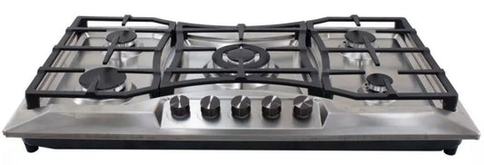 Parrilla Empotrable Premium de Gas con 5 Quemadores RYNOX de Acero Inoxidable MK
