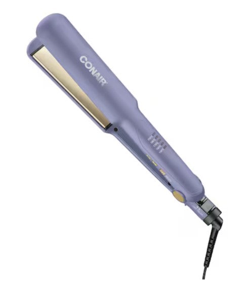 Alaciadora de doble cerámica anti-frizz CONAIR Morada MK