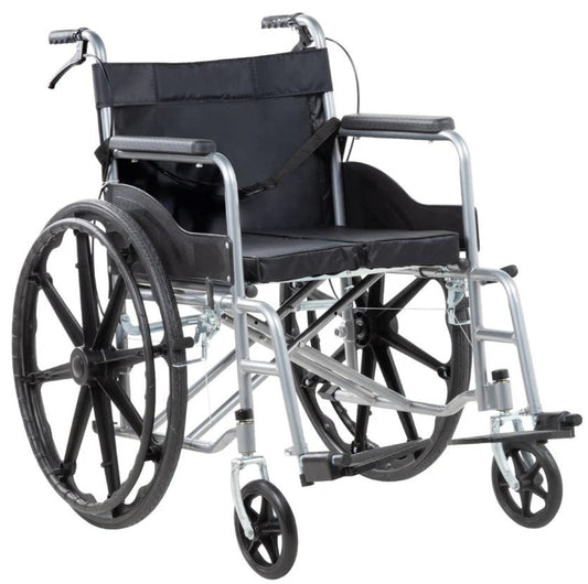 Silla de Ruedas Ligera Plegable Compacta con Freno