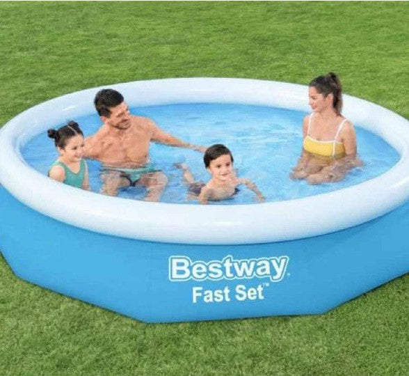 Alberca Semi Inflable con Bomba de Filtro Fast Set Bestway