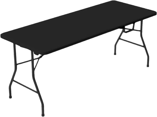 Mesa plegable tipo portafolio Negro 180x70x74 cm