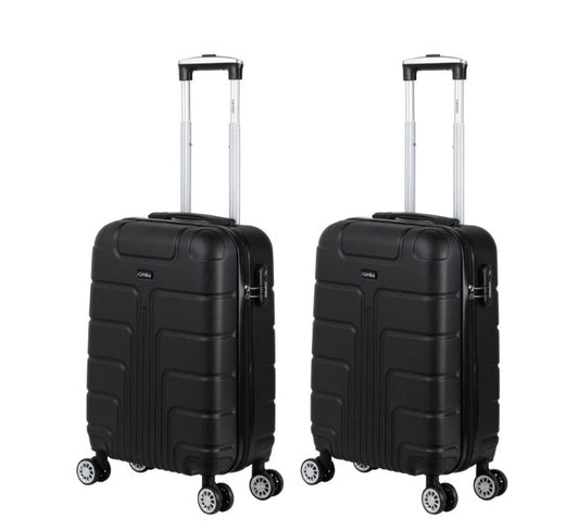 Combo Maleta de Mano Con Candado De 20 Pulgadas 10kg Con Ruedas 360 2 Piezas