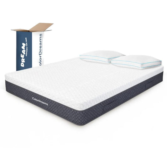 Set De3 Piezas Colchón King Size Memory Foam + Almohadas Poliéster