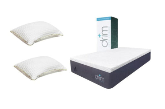 COMBO Colchón King Size Memory Foam 4 Capas + Dos Almohadas Cervical VISCO