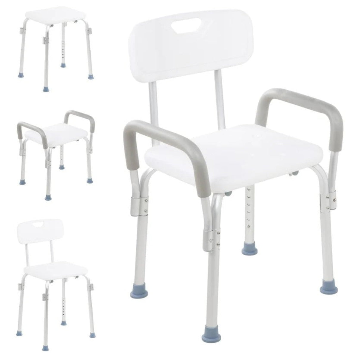 Silla De Baño Para Discapacitados Con Respaldo Ajustable Para Adulto