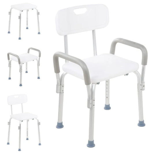 Silla De Baño Para Discapacitados Con Respaldo Ajustable Para Adulto