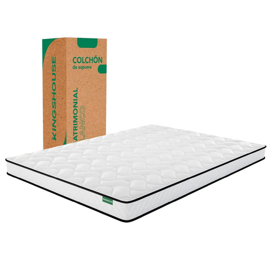 Colchón Matrimonial En Caja De Alto Memory Foam Espuma Kinghouse