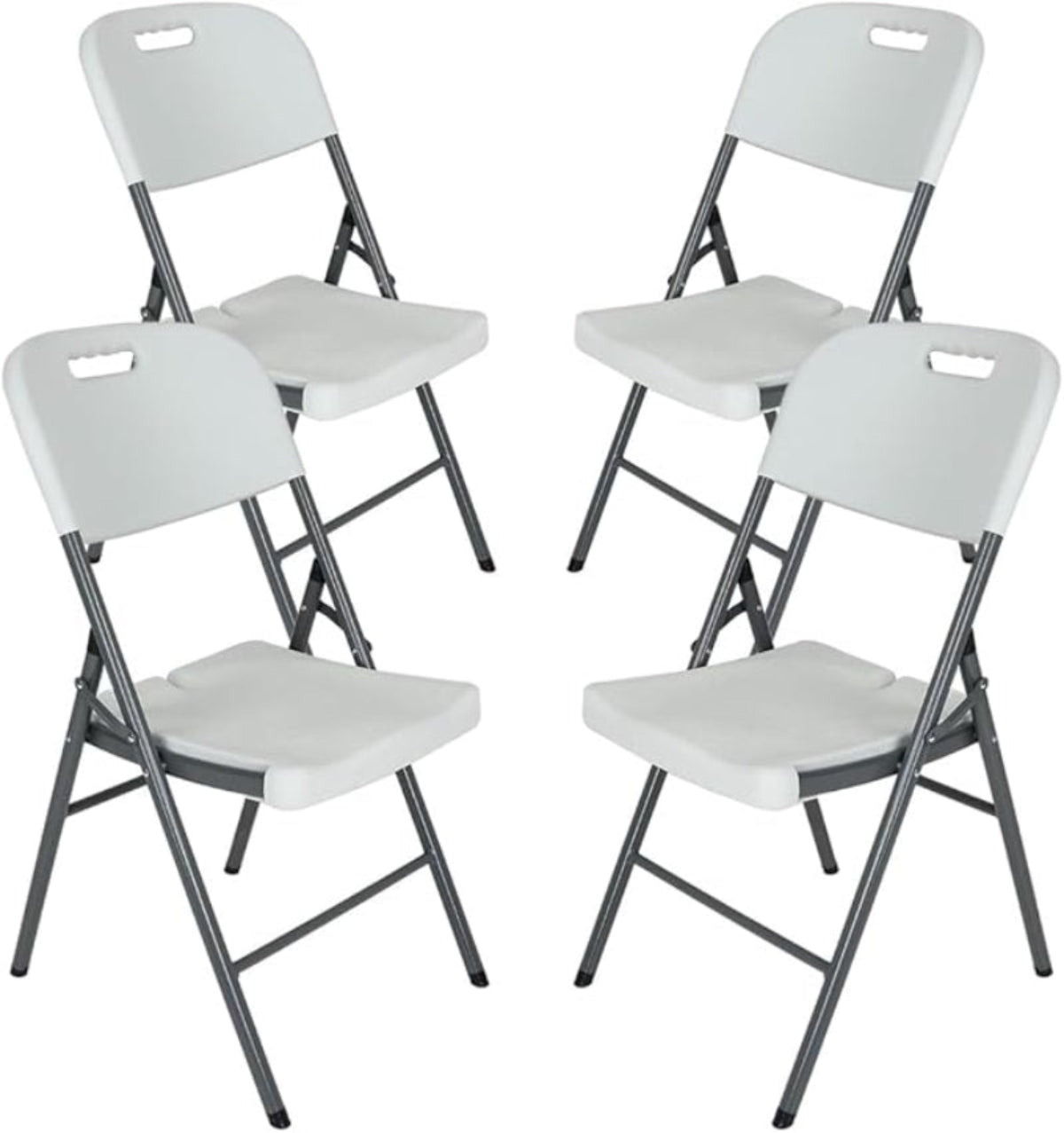 Sillas Plegables de Plástico - Paquete de 4