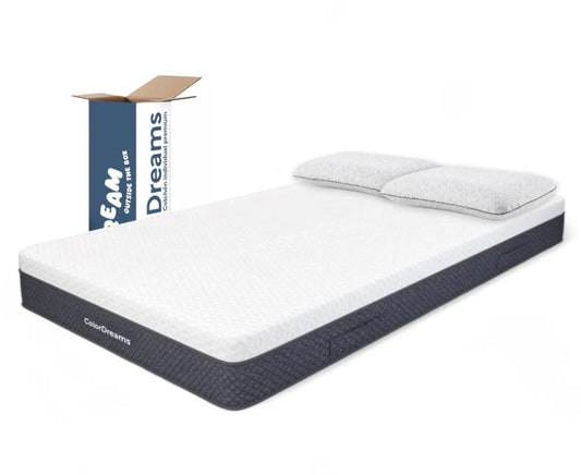 Set De 3 Piezas Colchón Individual Memory Foam + Almohadas Carbón