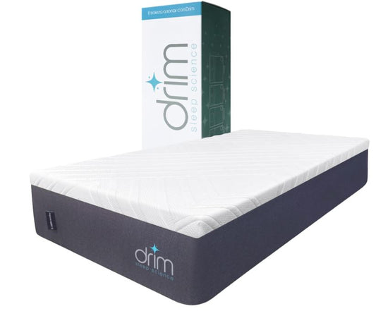 Colchón Individual Memory Foam |4 CAPAS| en Caja Ergonómico con Tecnologia de Descanso MK