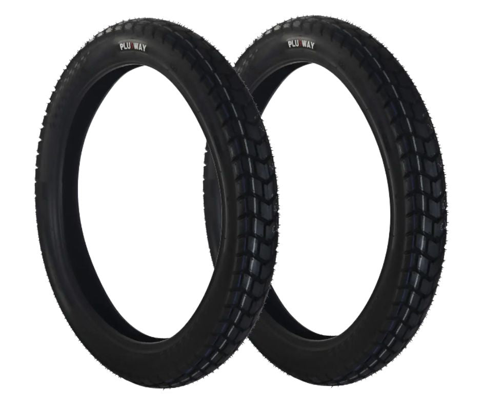 Llanta para Moto 2.75-17 PLUSWAY 47P 6PR PLWA453 TL Paquete de 2