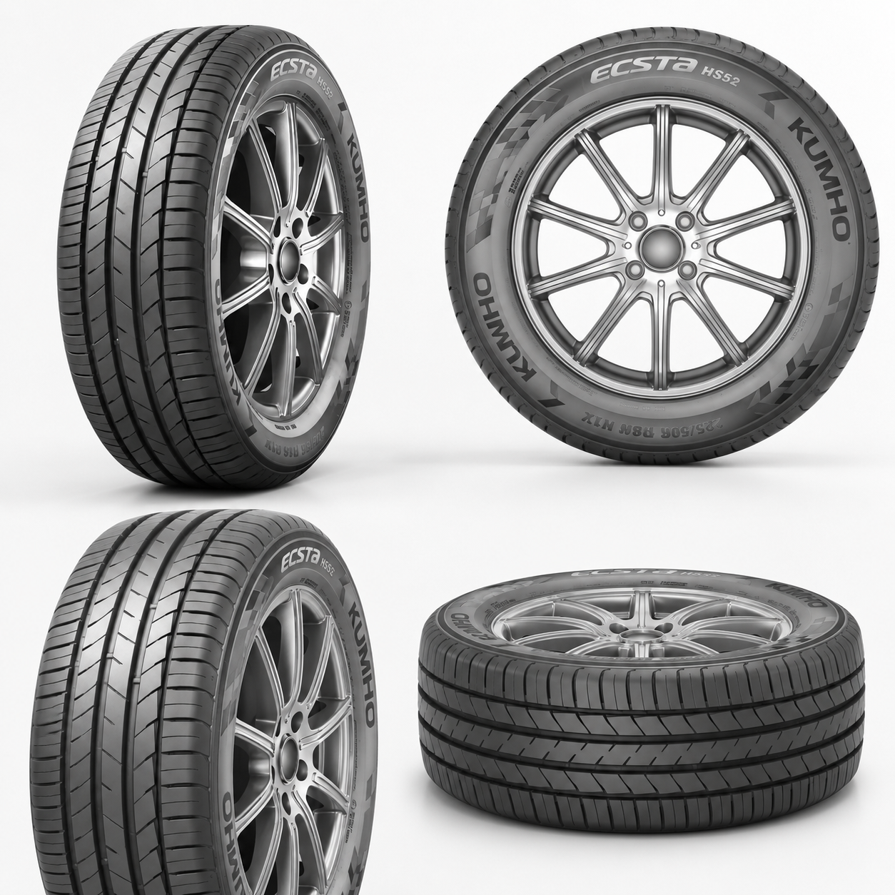 Llantas 215/60 R17 KUMHO ECSTA HS52 96H Paquete de 4