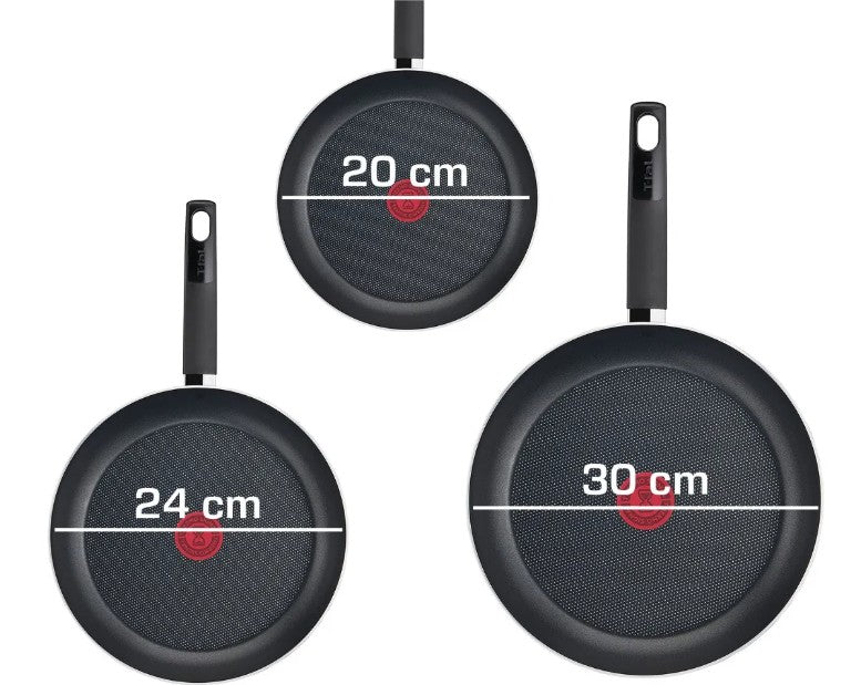 Sartén T-Fal, Rojo, 3 piezas