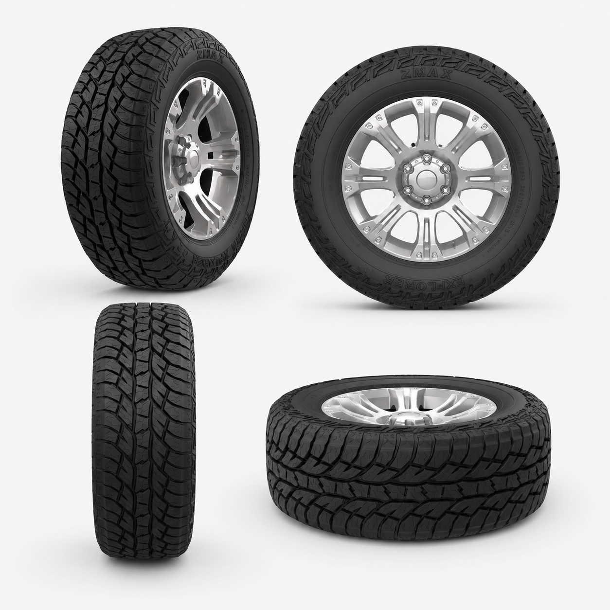 Llantas 265/65 R17 ZMAX TERRA XPLORER C2 A/T 112T Paquete de 4