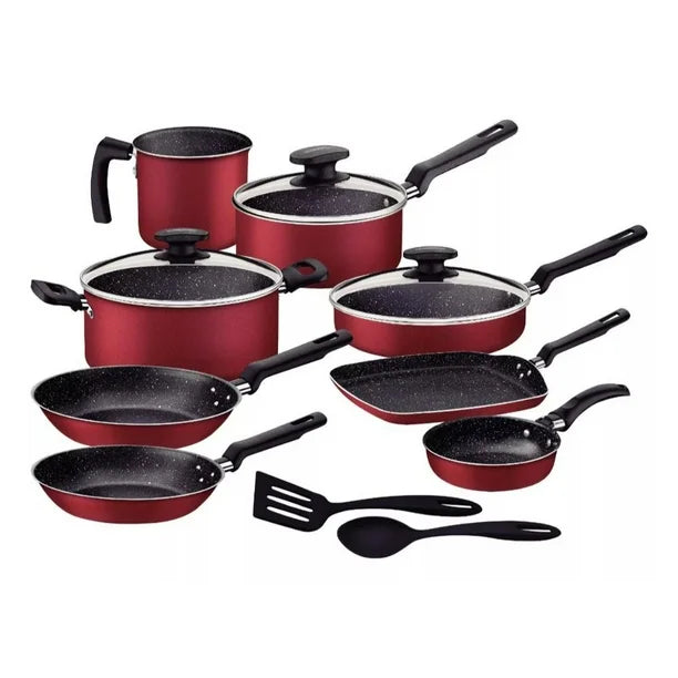 Batería de Cocina Tramontina de Aluminio Antiadherente, 13 Piezas