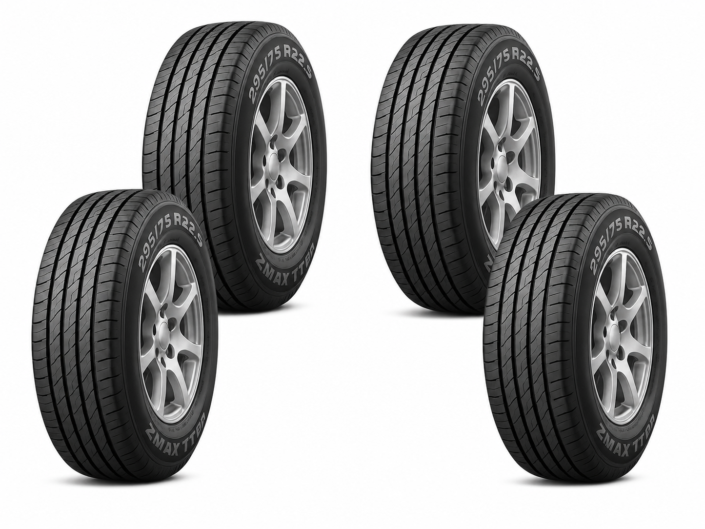 Llantas 295/75 R22.5 ZMAX TBR AA122 146/143M (TR) Paquete de 4