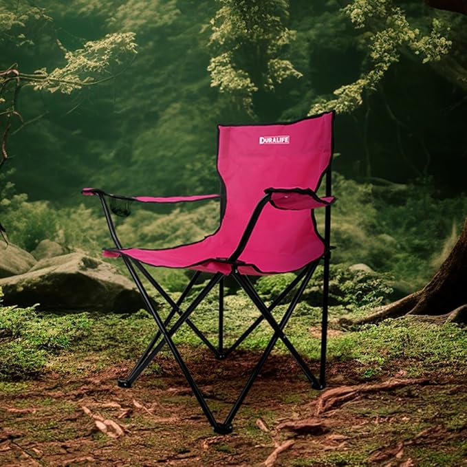 Sillas para Exteriores Camping Color Rosa - Set de 4