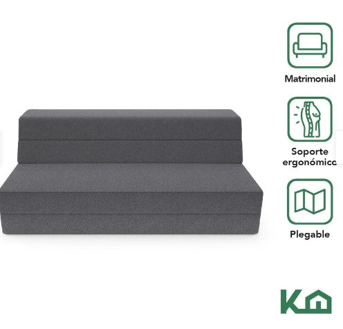 Sofa Cama Plegable Matrimonial 2 en 1