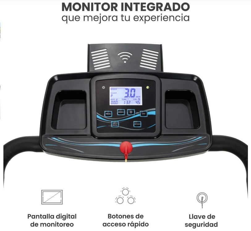 Caminadora Eléctrica Plegable Con Baranda De Seguridad