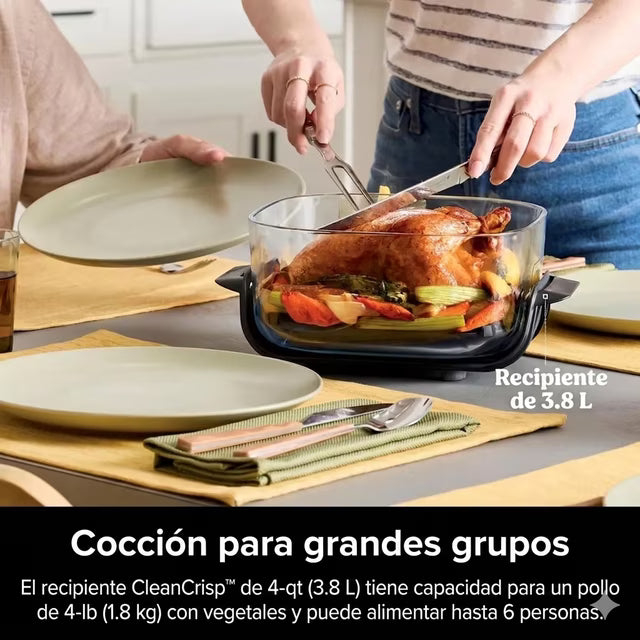 Freidora de Aire Portátil Ninja Crispi 3.7 L Vidrio