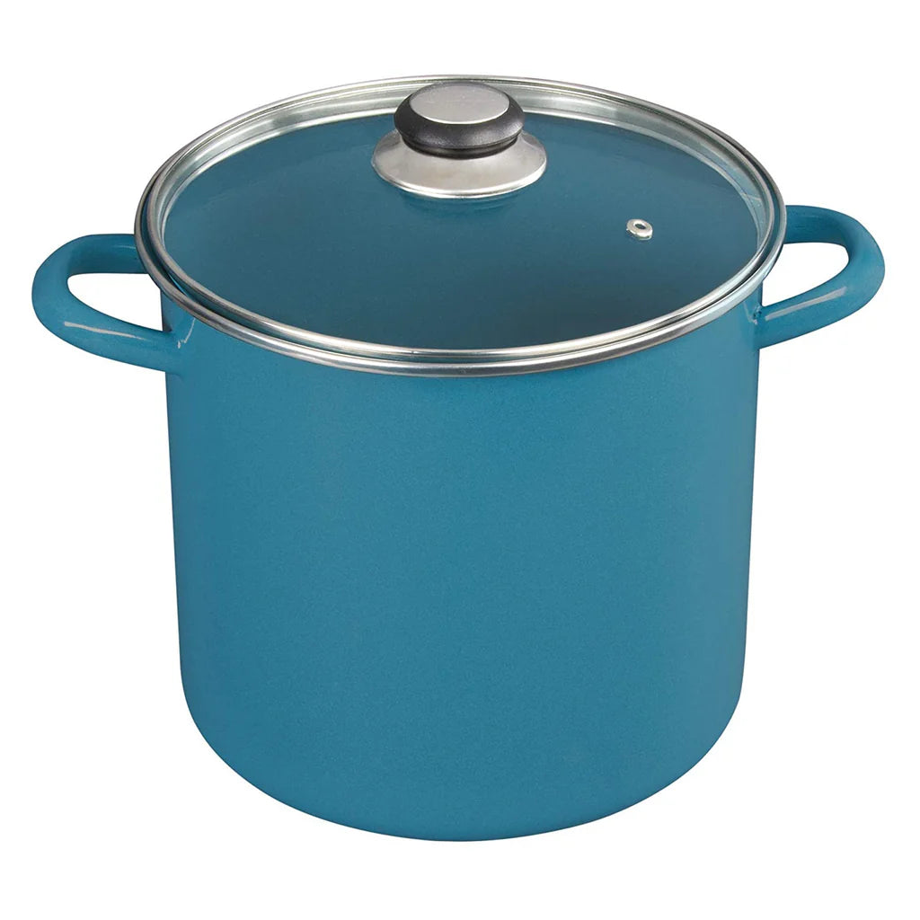 Batería de Cocina Cinsa Europea de Acero Vitrificado Antiadherente, 11 Piezas, Azul