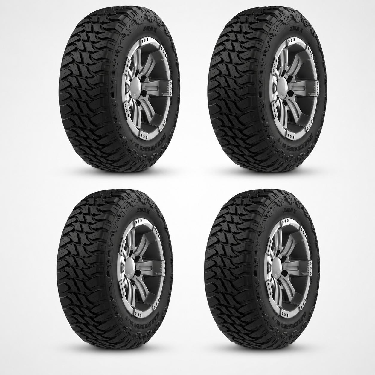Llantas 33X12.50 R18 ZMAX MAXATRAVES M/T 118Q Paquete de 4
