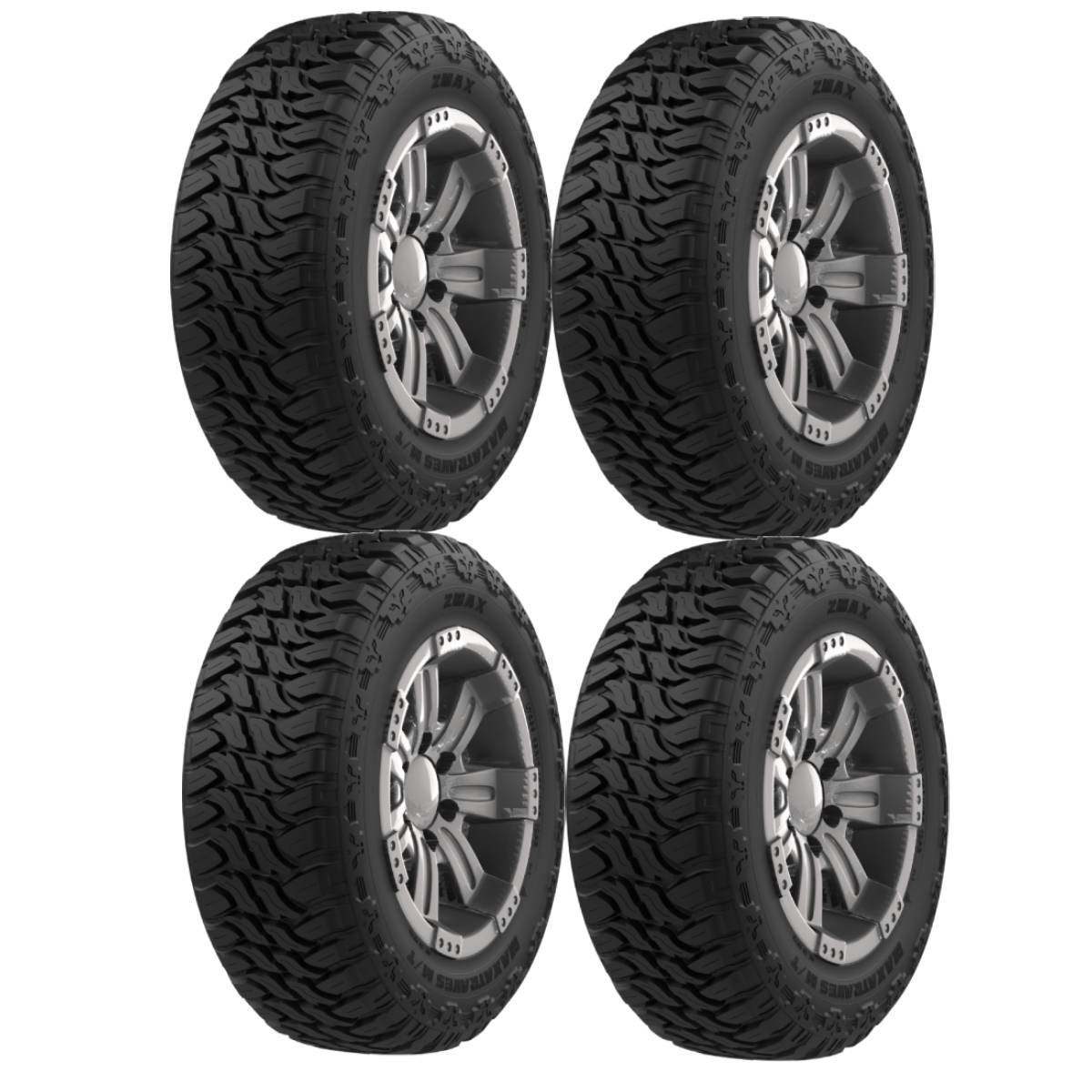 Llantas 33X12.50 R20 ZMAX MAXATRAVES M/T 114Q paquete de 4