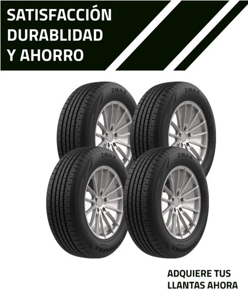 Llantas 185/70 R14 ZMAX LANDGEMA 88T Paquete de 4