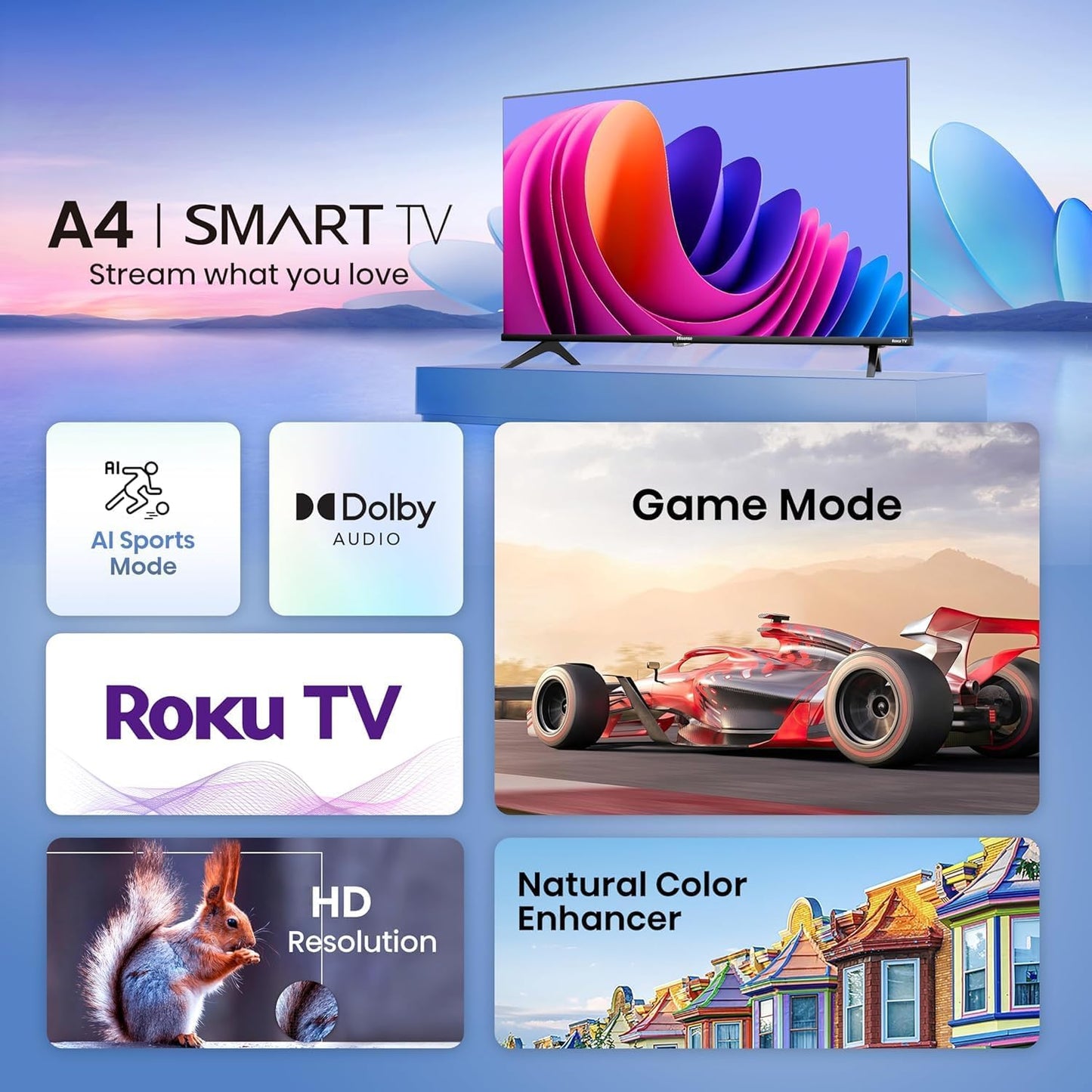 PANTALLA SMART TV 32″ HISENSE ROKU TV