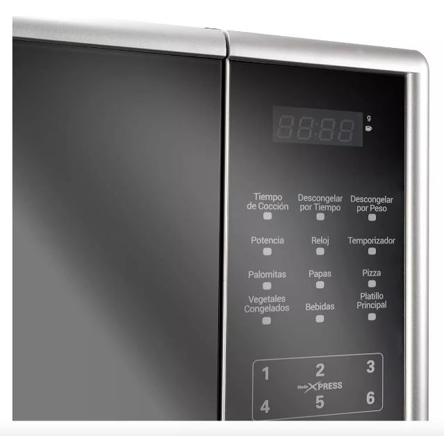 Horno De Microondas XWAVE Plata MIRAGE 0.7 Pies
