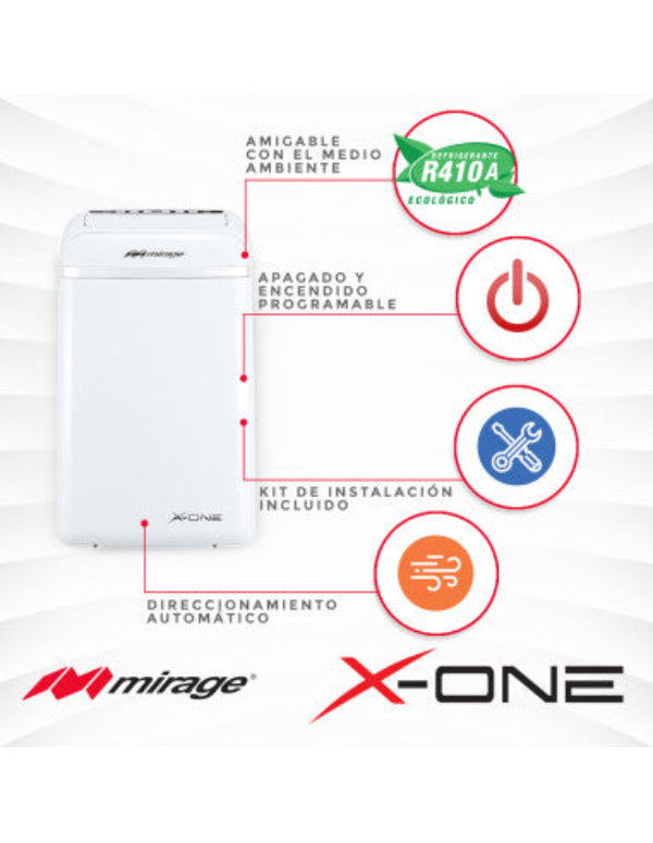 Aire Acondicionado Portatil Mirage X-One MAPS1411H blanco 127v