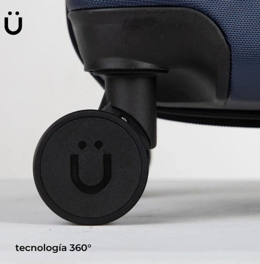 Juego De 4 Maletas Para Viaje Rigidas Con Ruedas 360 + Bolsas de Viaje Color Azul marino