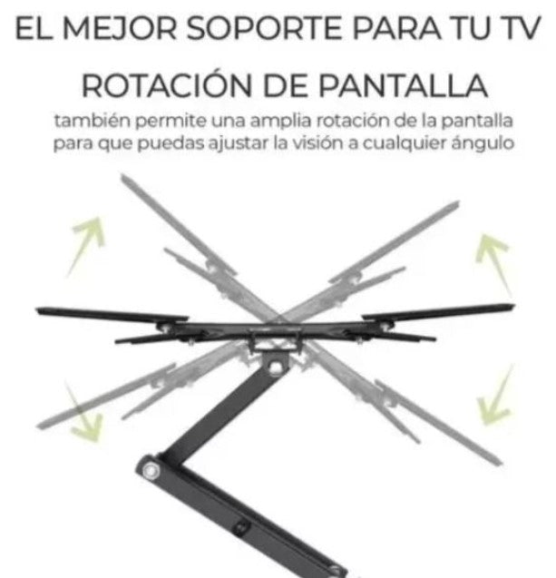 Pantalla Smart TV de 24" ONN 720P HD Roku TV + Soporte Con Brazo Articulado Para Pantallas De 14 A 55