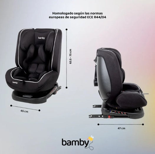 Asiento Para Bebe de 9 Meses Con Sistema De Seguridad Para Automovil BAMBY