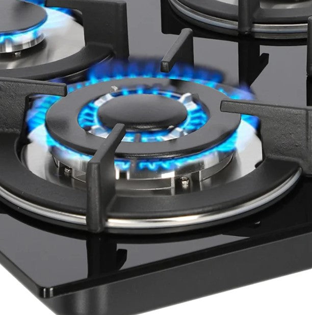 Parrilla Empotrable de Gas 4 Quemadores Crital Templado MK