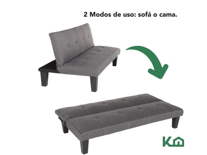 Sofa Cama Contemporaneo Gris Oscuro KingsHouse