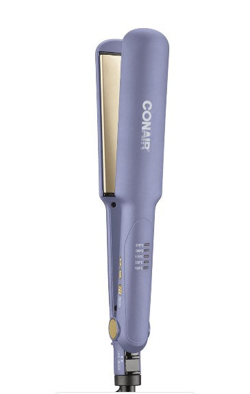 Alaciadora de doble cerámica anti-frizz CONAIR Morada MK