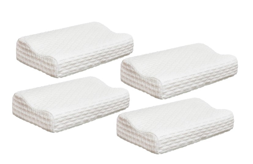 Set de Almohadas Ortopédicas Cervical Memory Blanca – 4 Piezas