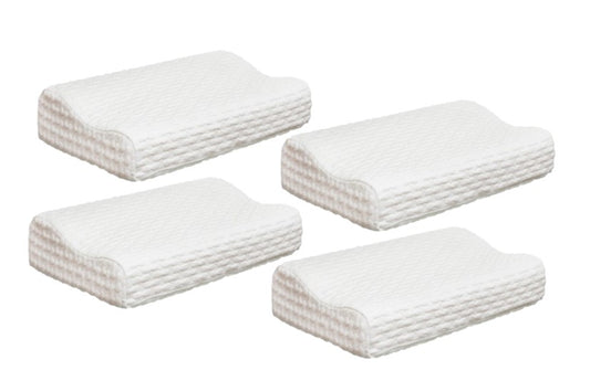Set de Almohadas Ortopédicas Cervical Memory Blanca – 4 Piezas