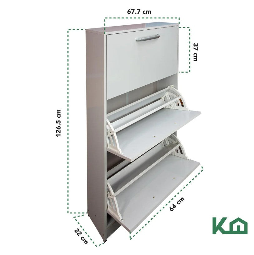 Zapatero Organizador de Madera para 18 Pares de Calzado Hogar