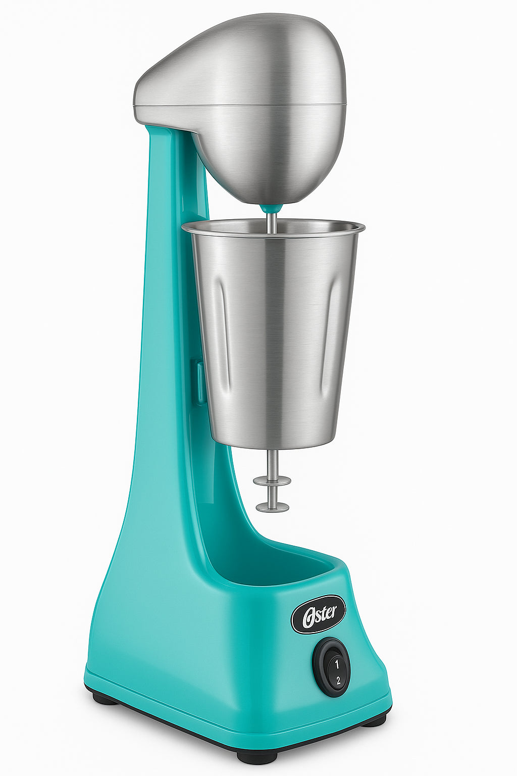 Chocomilera Oster, 0.75 L, 2 Velocidades, Turquesa/Acero Inoxidable