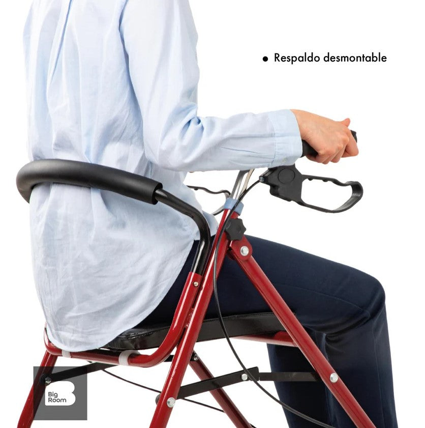 Andadera Para Adulto Ortopédica Con Asiento De Silla Todo Terreno