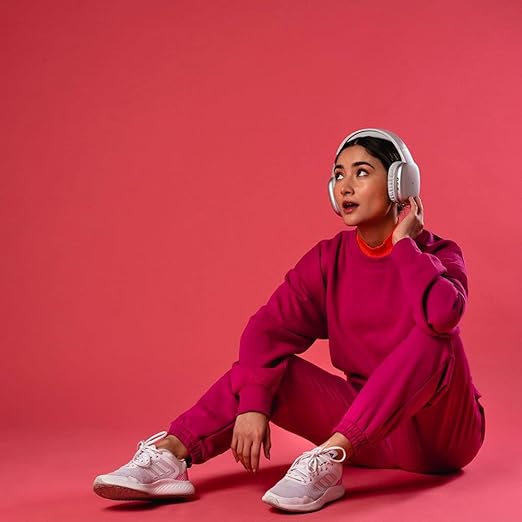 Audífonos over ear con stickers inalámbrico - Gris