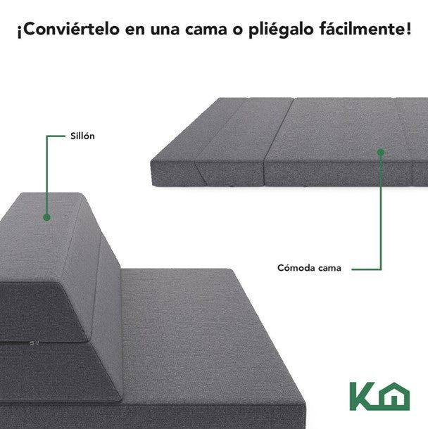 Sofa Cama Plegable Matrimonial 2 en 1