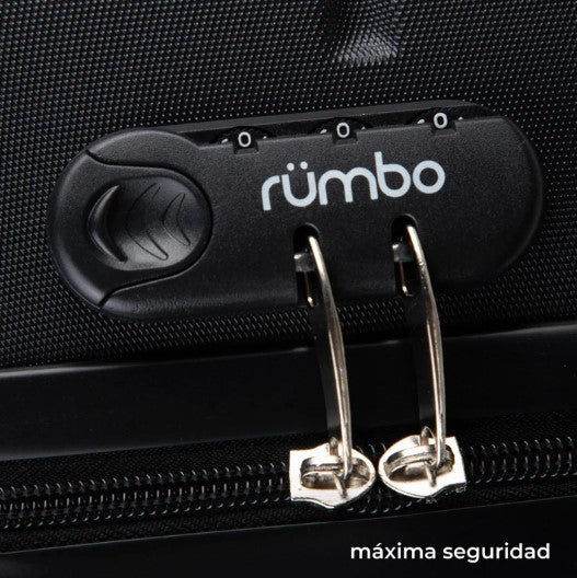 Combo Maleta de Mano Con Candado De 20 Pulgadas 10kg Con Ruedas 360 2 Piezas Negras