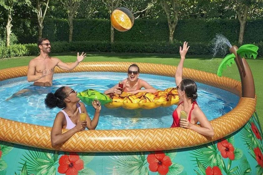Alberca Inflable Redonda Paradise Palms con Bomba y Cartucho Bestway
